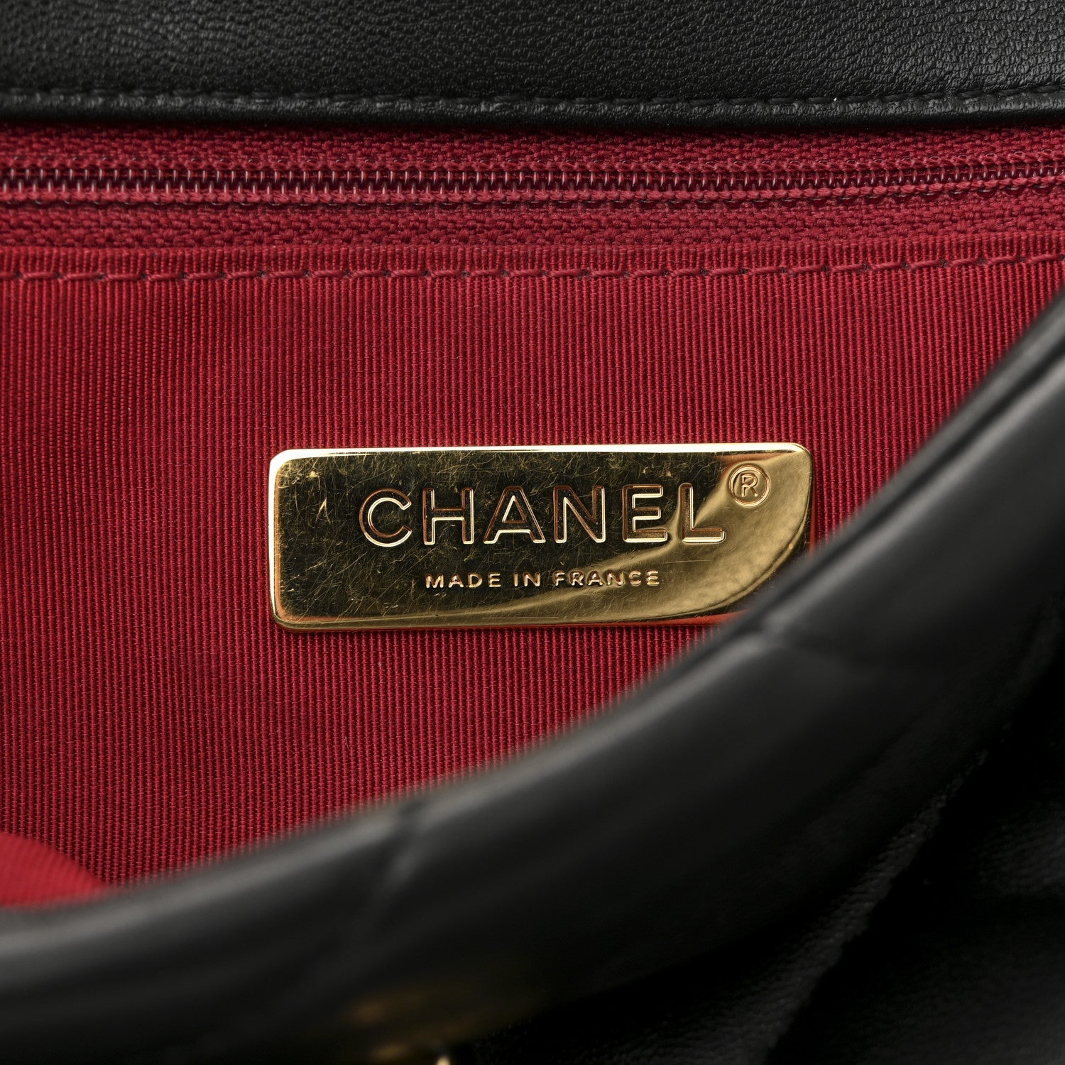 Chanel Lambskin Quilted Medium Chanel 19 Flap Black