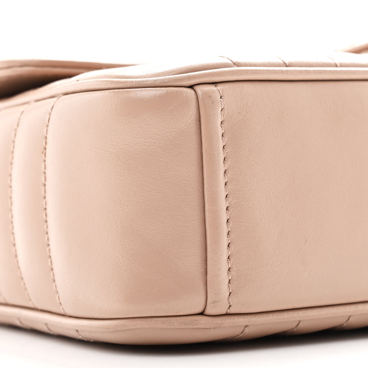 Prada Soft Calfskin Impunture Diagramme Medium Chain Flap Shoulder Bag Cipria