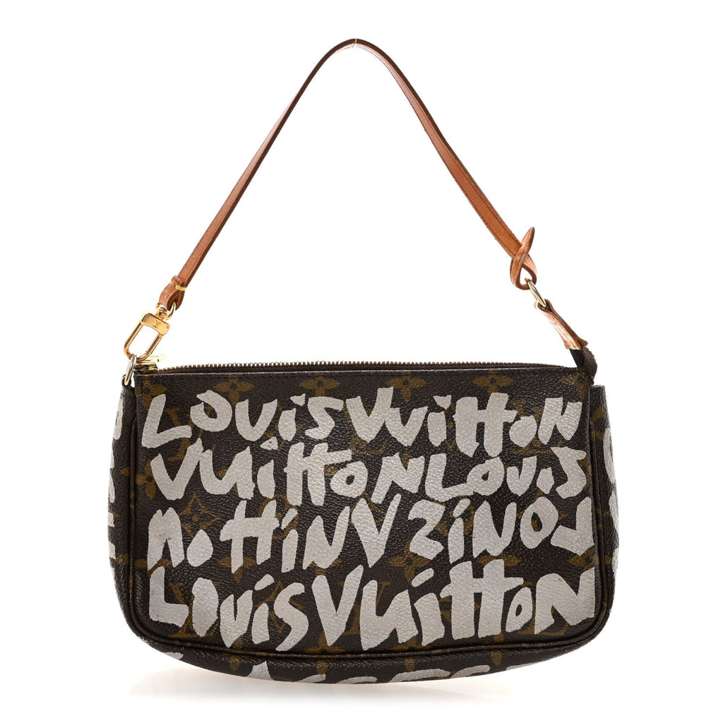 Louis Vuitton Monogram Graffiti Pochette Accessories Silver