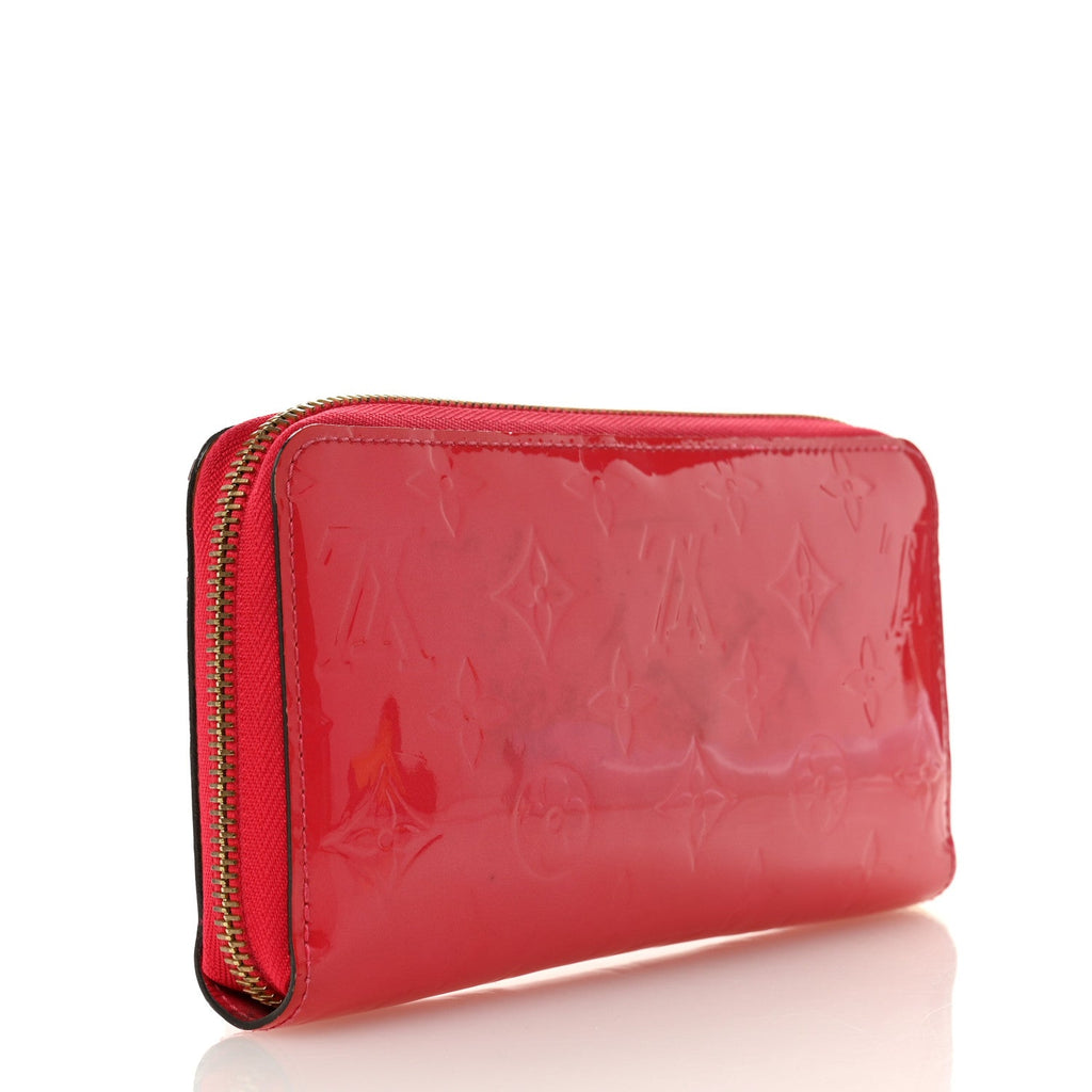 Louis Vuitton Vernis Zippy Wallet Rose Litchi