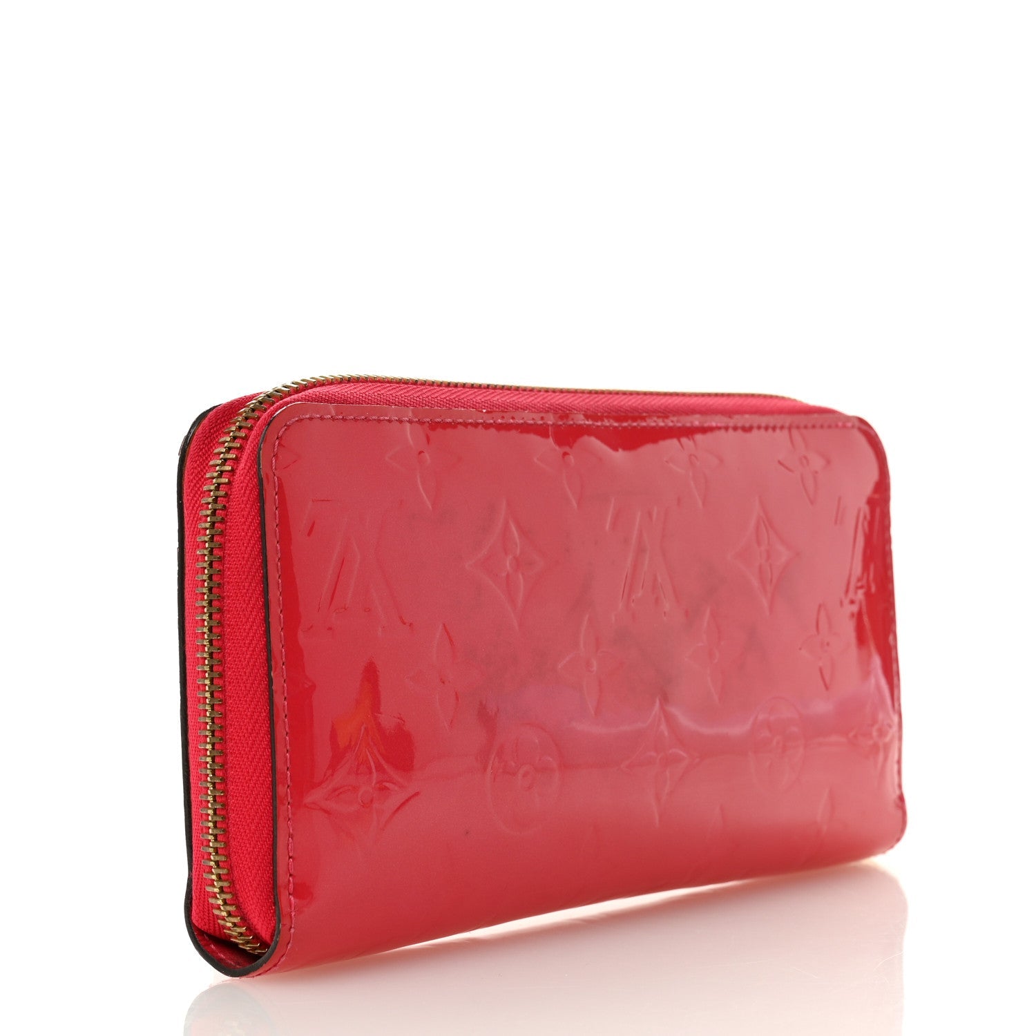 Louis Vuitton Vernis Zippy Wallet Rose Litchi