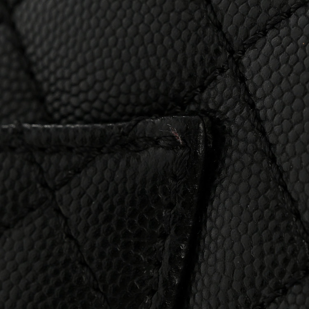 Chanel Caviar Quilted Small Coco Handle Flap Black