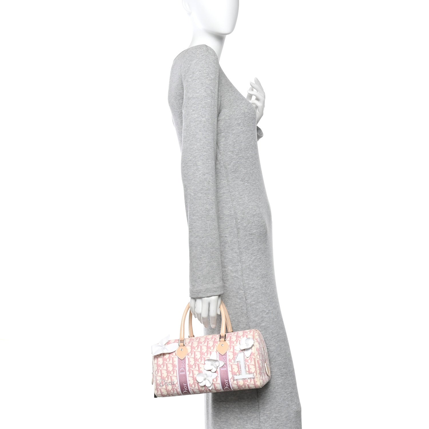 Christian Dior Monogram Girly Boston Pink