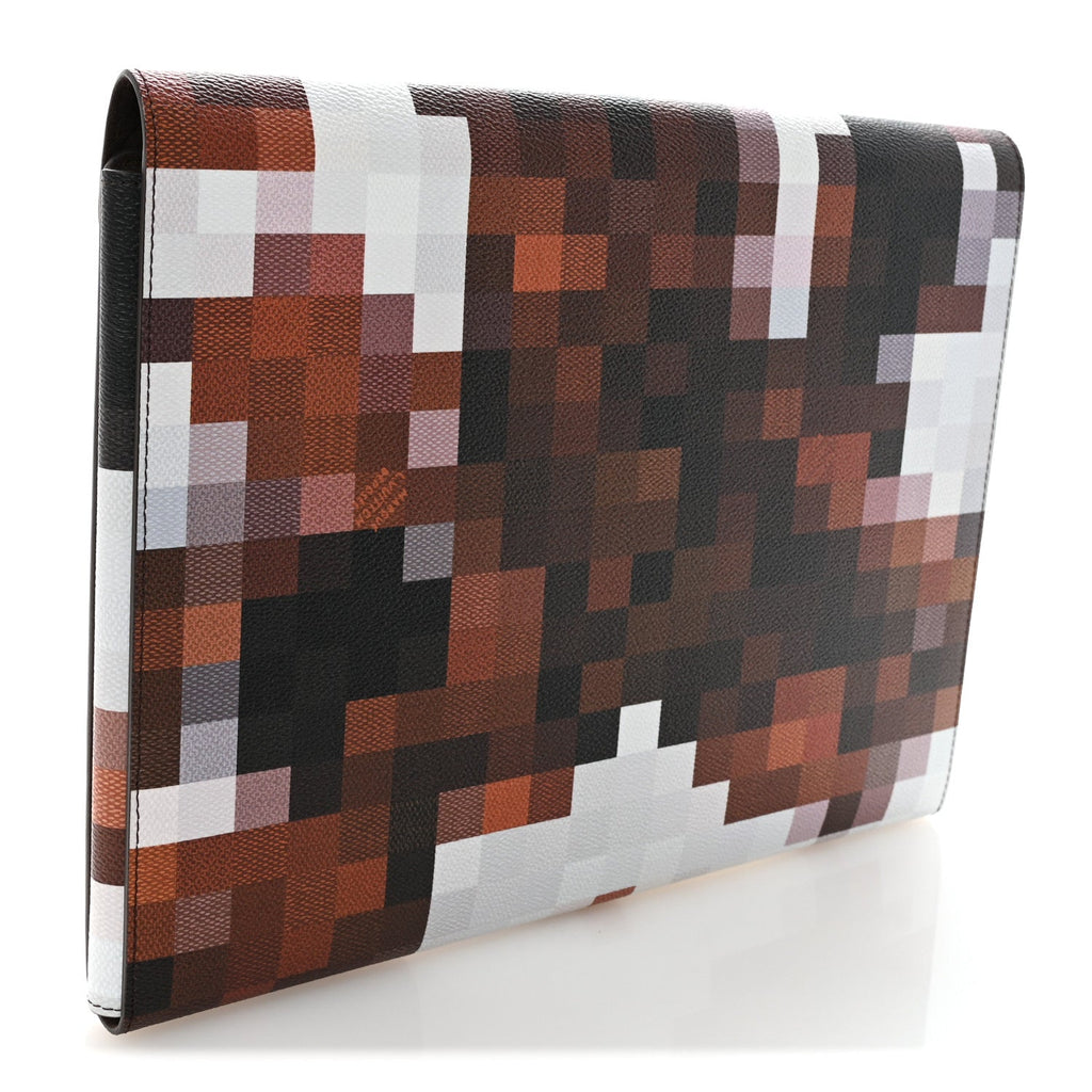 Louis Vuitton Calfskin Cowmooflage Mark Folder Brown