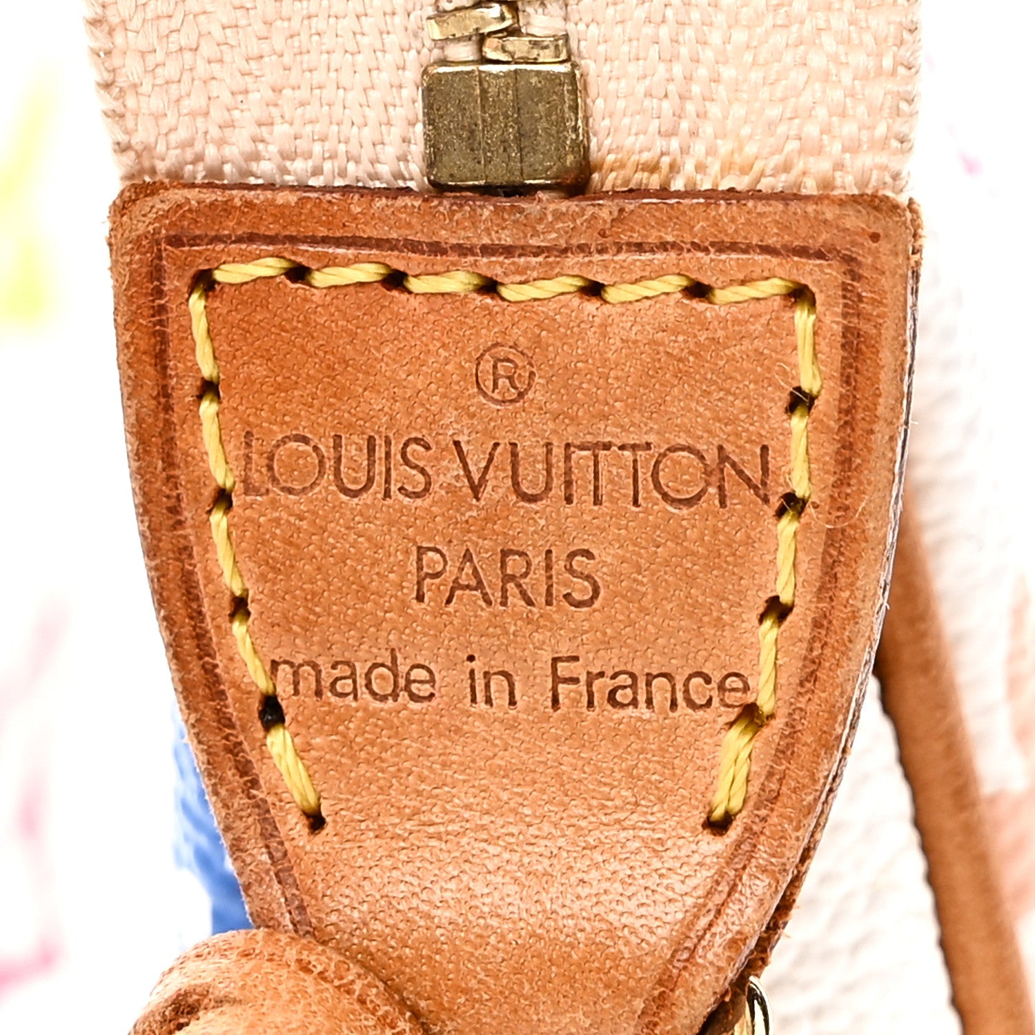 Louis Vuitton Monogram Multicolor Pochette Accessories White
