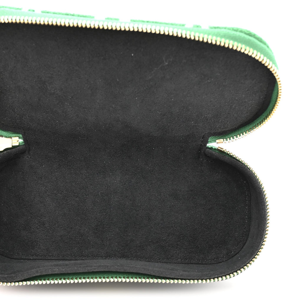 Louis Vuitton Jacquard Velvet Monogram LV Match Sunglasses Case GM Vert