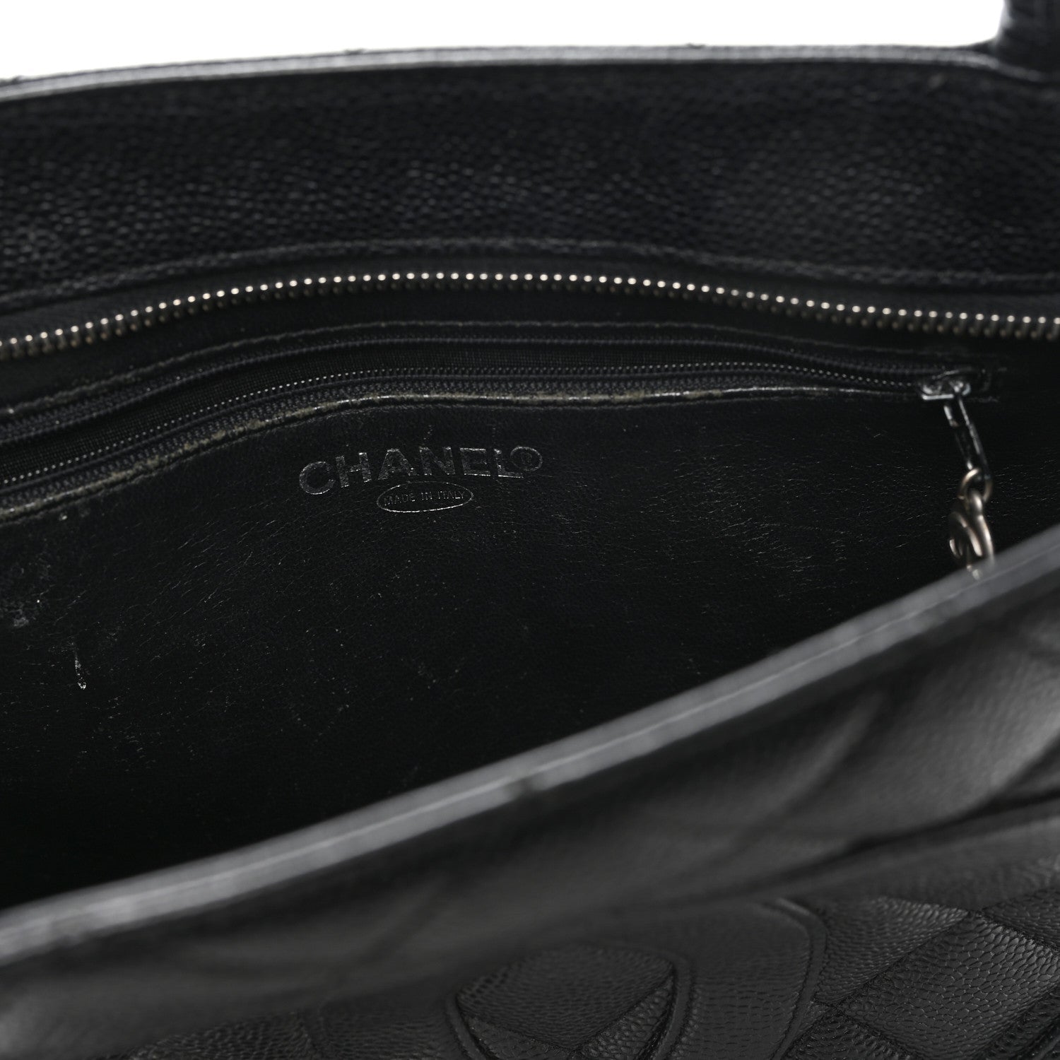 Chanel Caviar Quilted Medallion Tote Black