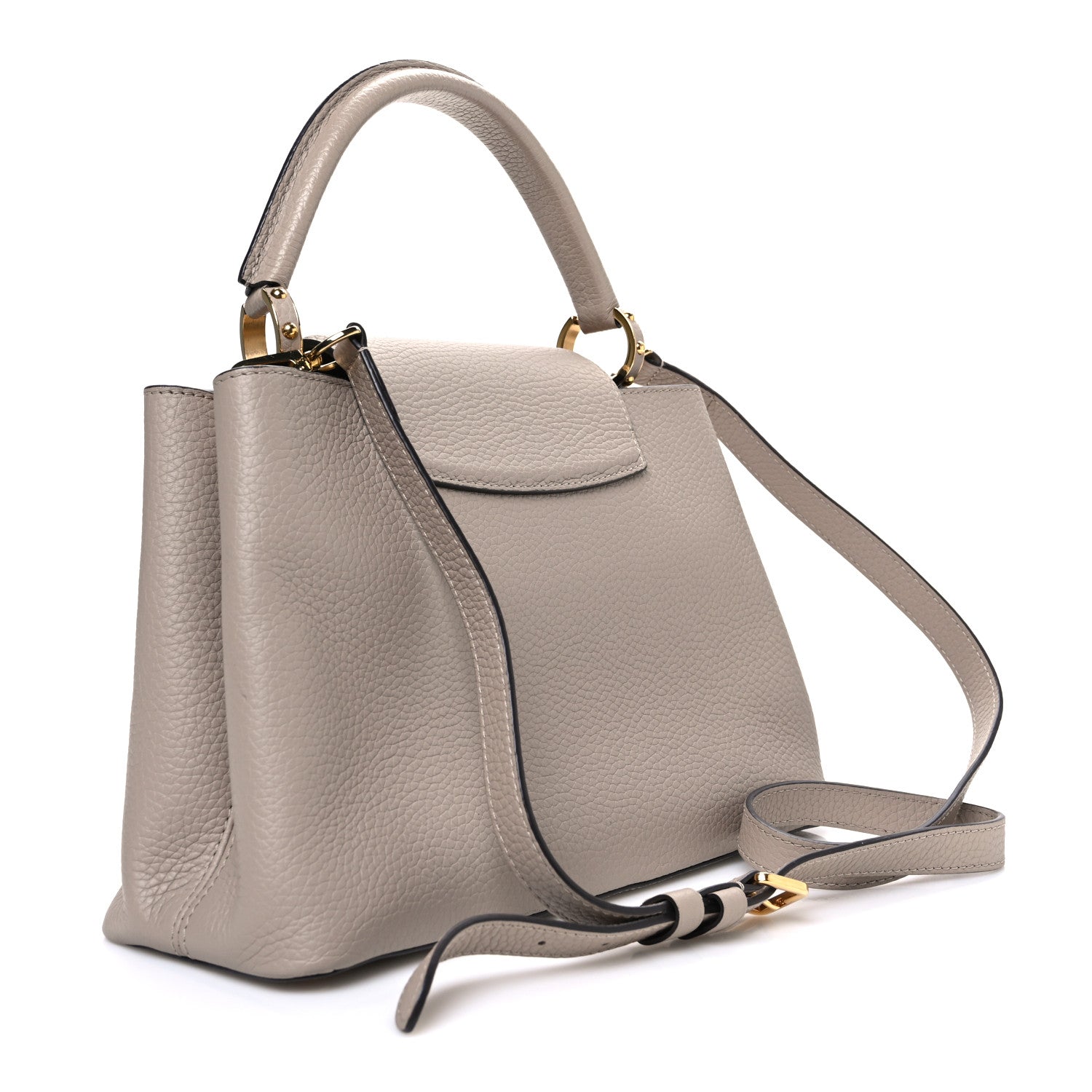 Louis Vuitton Taurillon Capucines PM Galet