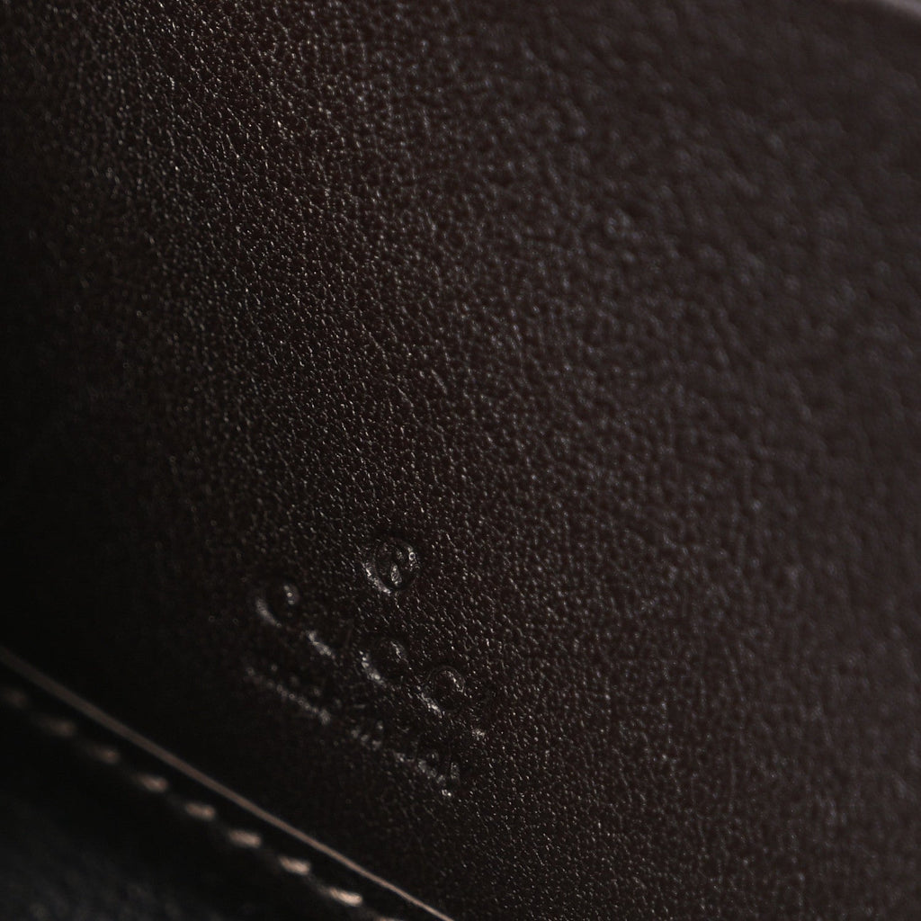 Gucci Monogram Mayfair Zip Around Wallet Dark Brown