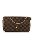 Louis Vuitton Damier Ebene Pochette Felicie Chain Wallet