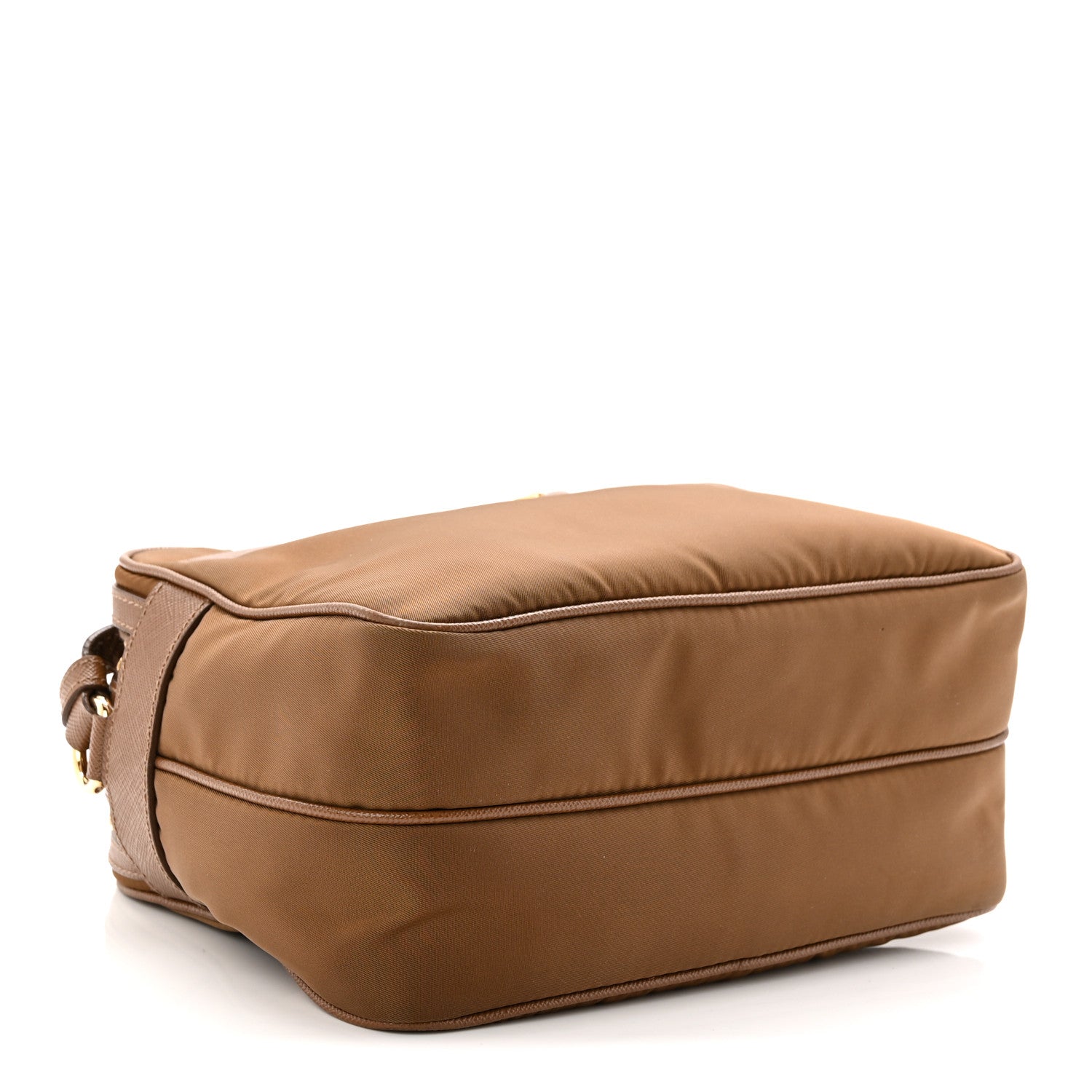 Prada Tessuto Nylon Saffiano Re-Edition 1978 Messenger Bag Sughero