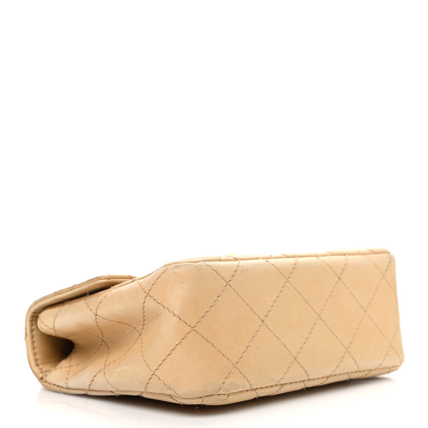 Chanel Lambskin Quilted Bekko Resin Mini Square Flap Beige