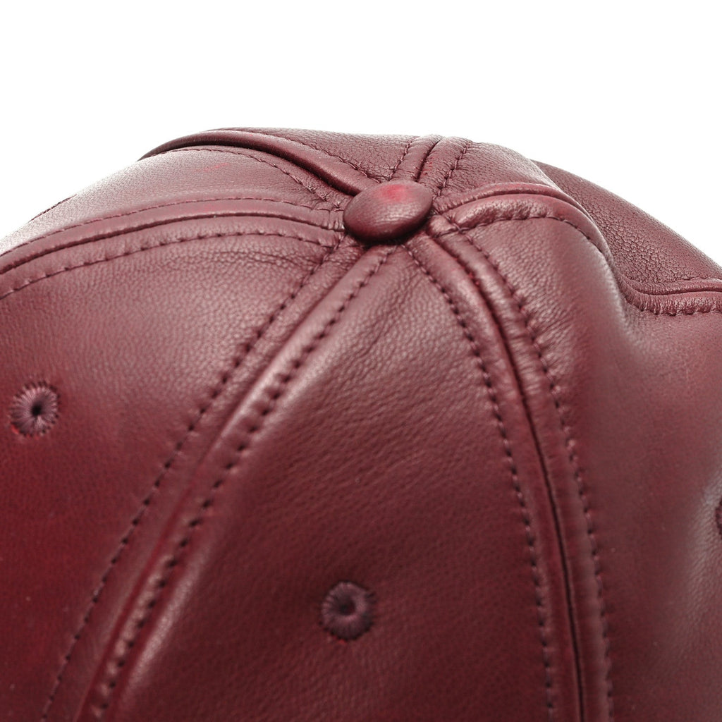 Gucci Nappa GG Baseball Hat M Burgundy