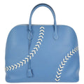 Hermes 2018 Bolide 1923 45 Baseball Handbag Blue Evercolor