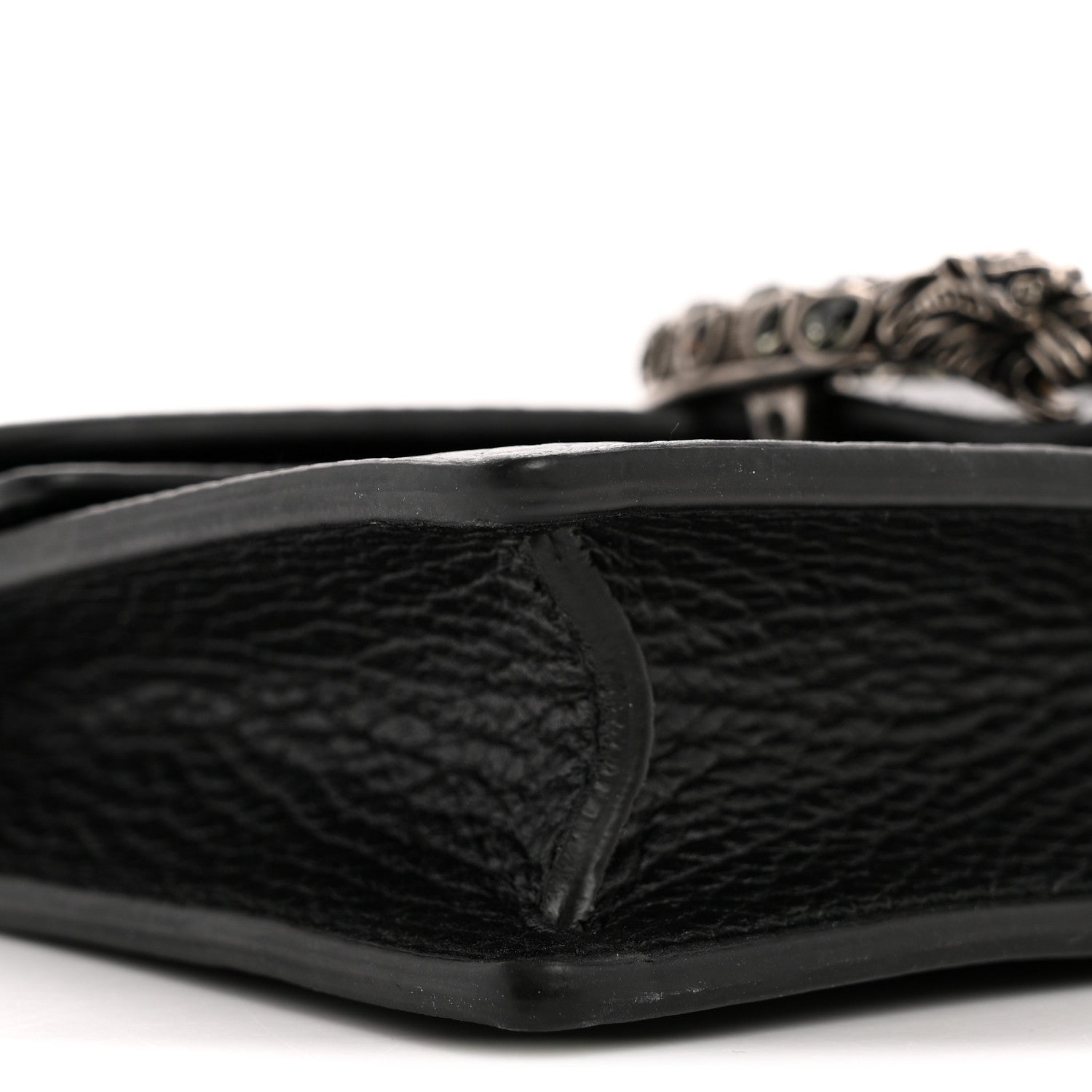 Gucci Calfskin Super Mini Dionysus Shoulder Bag Black