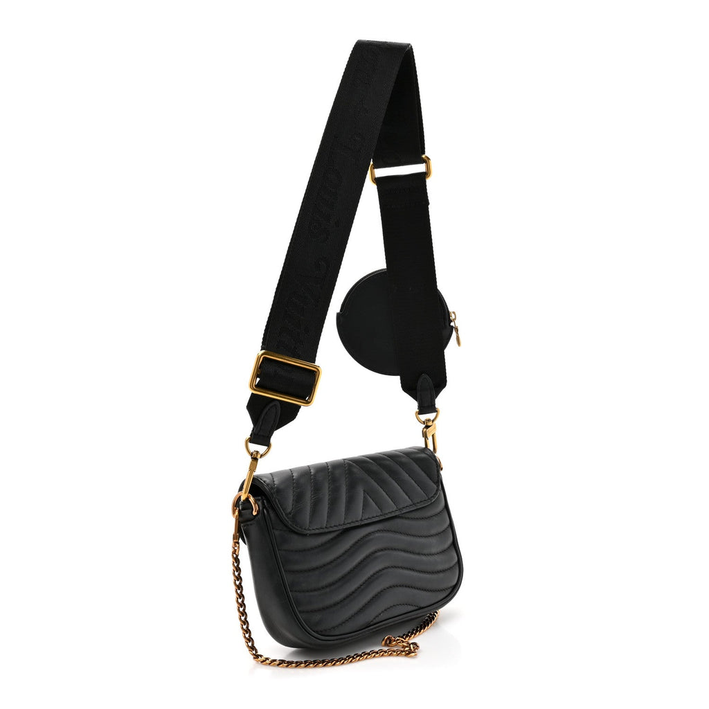 Louis Vuitton Calfskin New Wave Multi Pochette Black