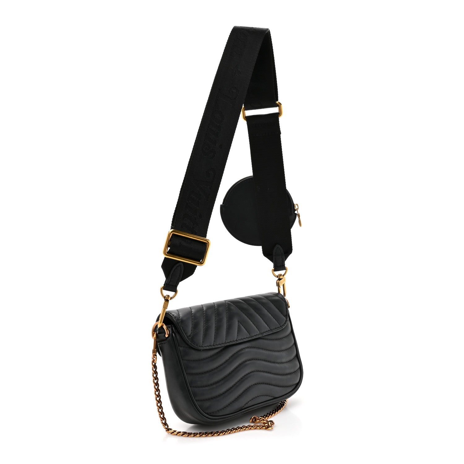 Louis Vuitton Calfskin New Wave Multi Pochette Black