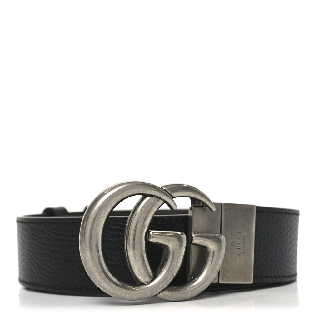 Gucci Calfskin Double G Reversible 80 32 Belt Black