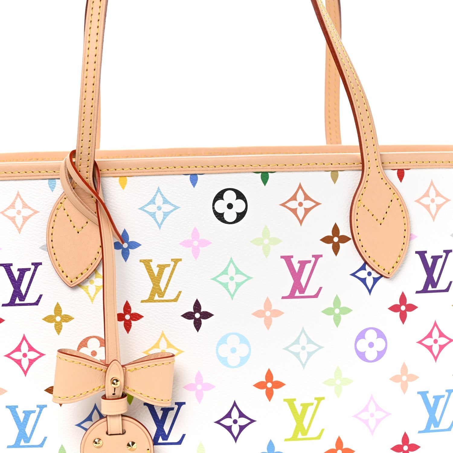 Louis Vuitton LV X TM Monogram Multicolor Neverfull MM White