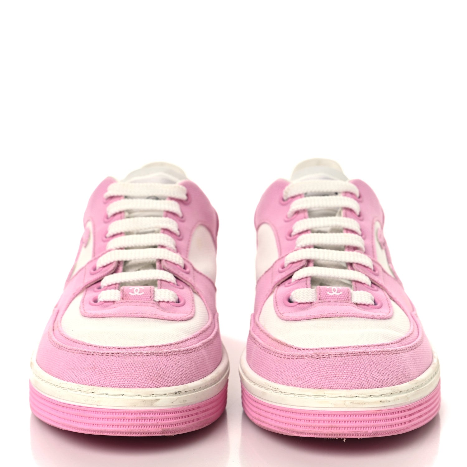 Cotton Sneakers 39 Pink White