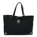 Gucci Monogram Large Abbey Tote Navy Black