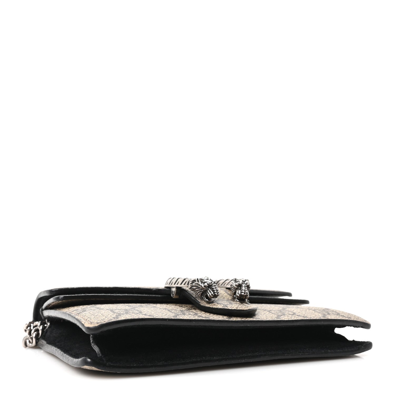 Gucci GG Supreme Monogram Super Mini Dionysus Shoulder Bag Black