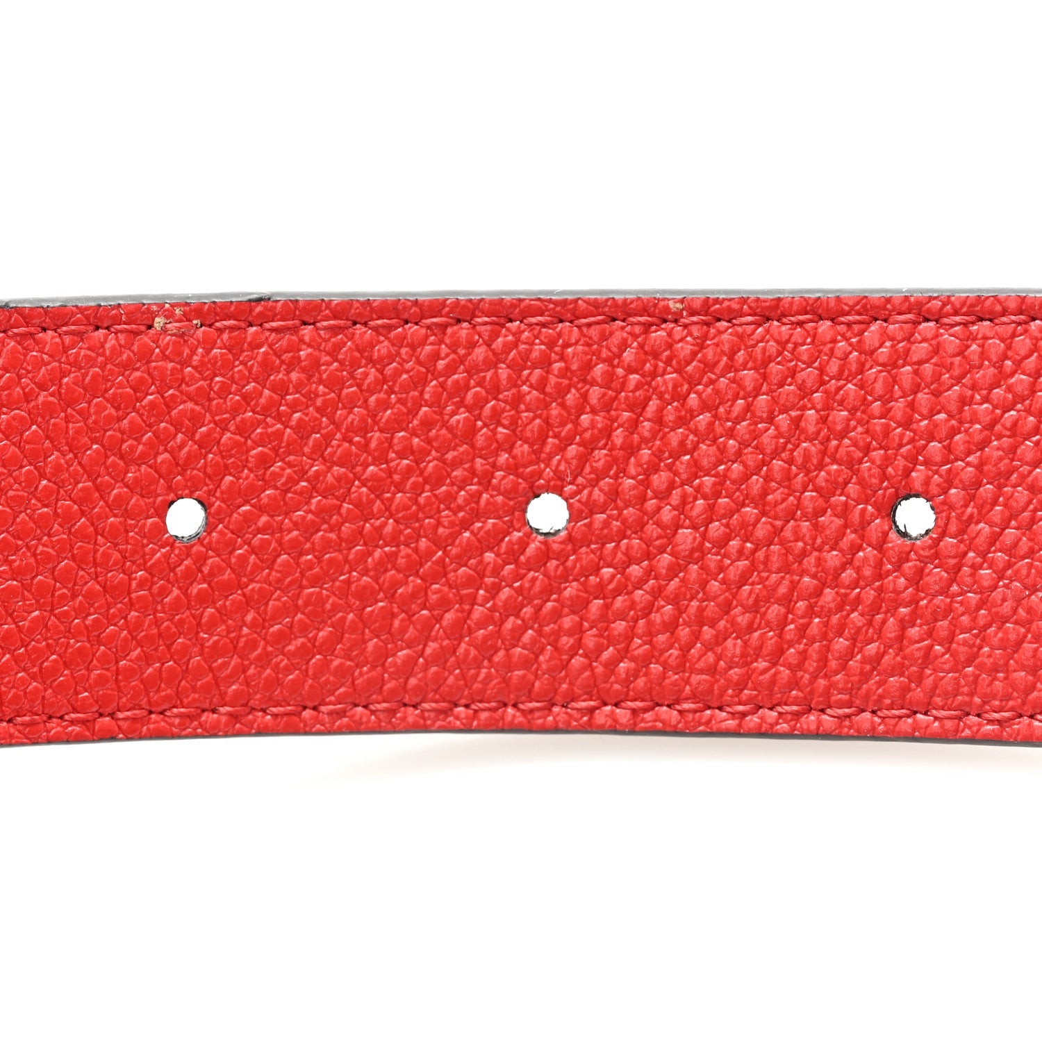 Louis Vuitton Monogram 30mm LV Initiales Reversible Belt 80 32 Coquelicot