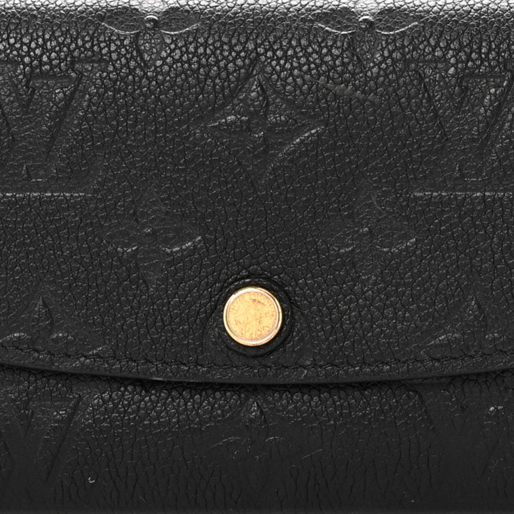 Louis Vuitton Empreinte Emilie Wallet Black Dune