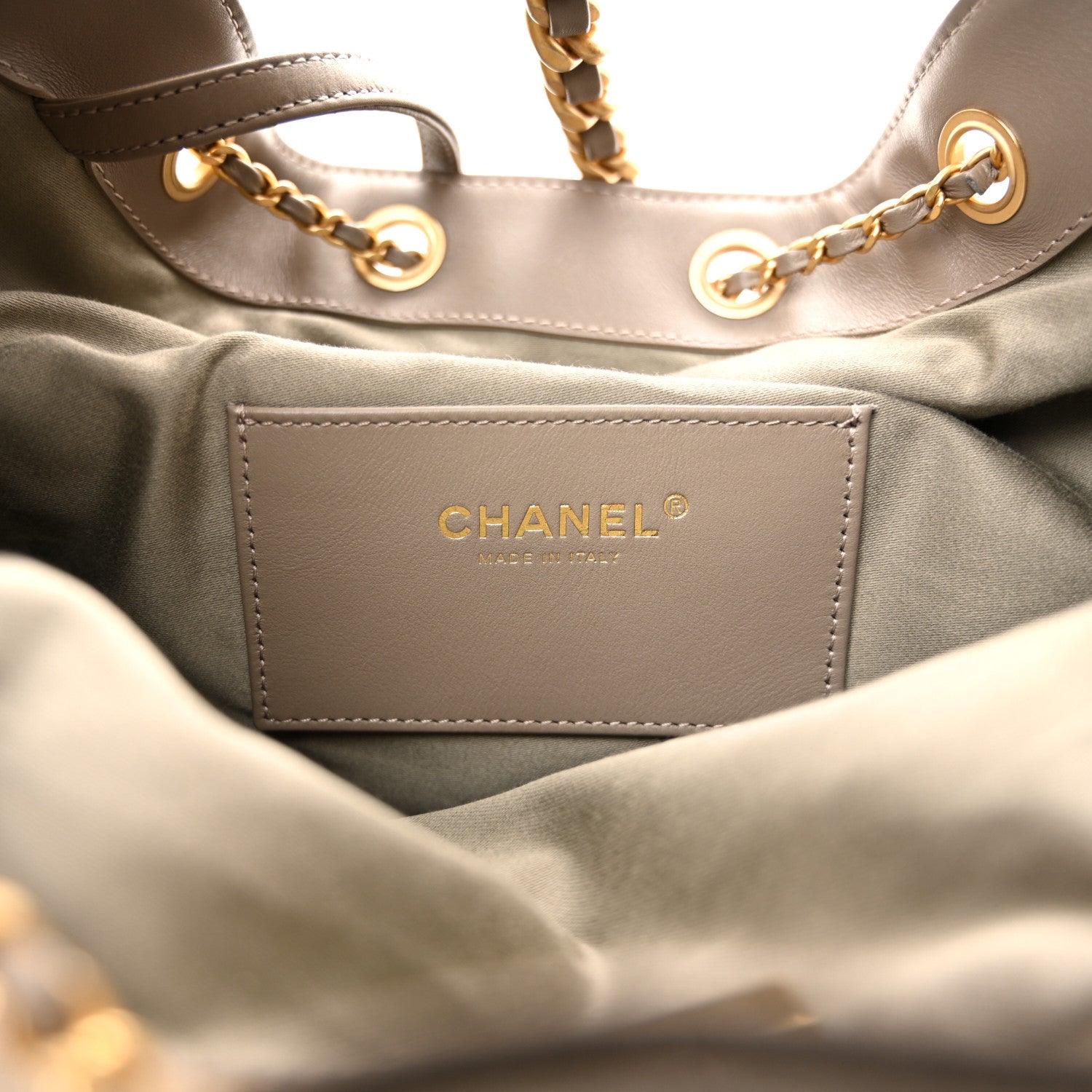 Chanel Suede Quilted Medium Chanel 25 Handbag Grey