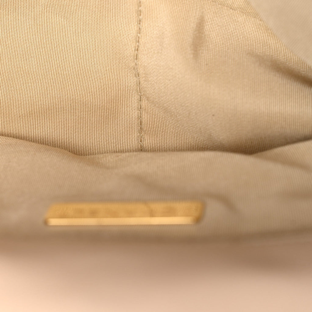 Chanel Lambskin Quilted Medium Chanel 19 Flap Beige