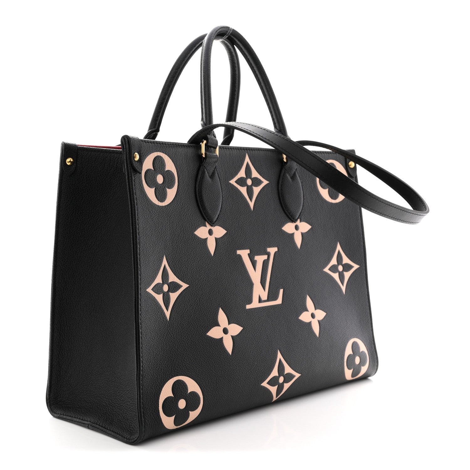 Louis Vuitton Empreinte Monogram Giant Onthego MM Black Beige