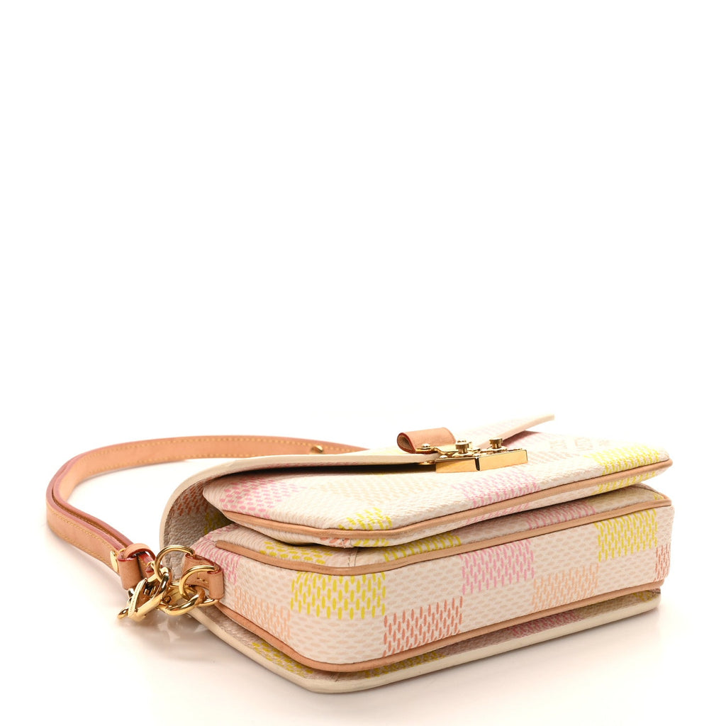 Louis Vuitton Damier Giant Pochette Metis East West Peach