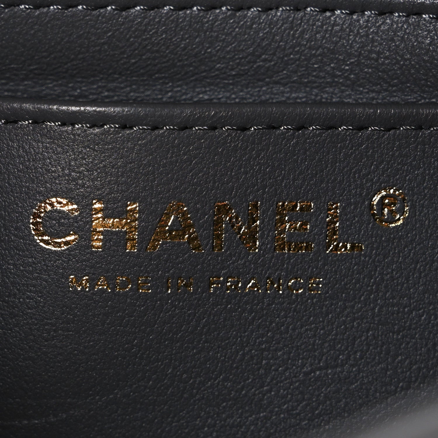 Chanel Lambskin Quilted Mini Rectangular Flap Dark Grey