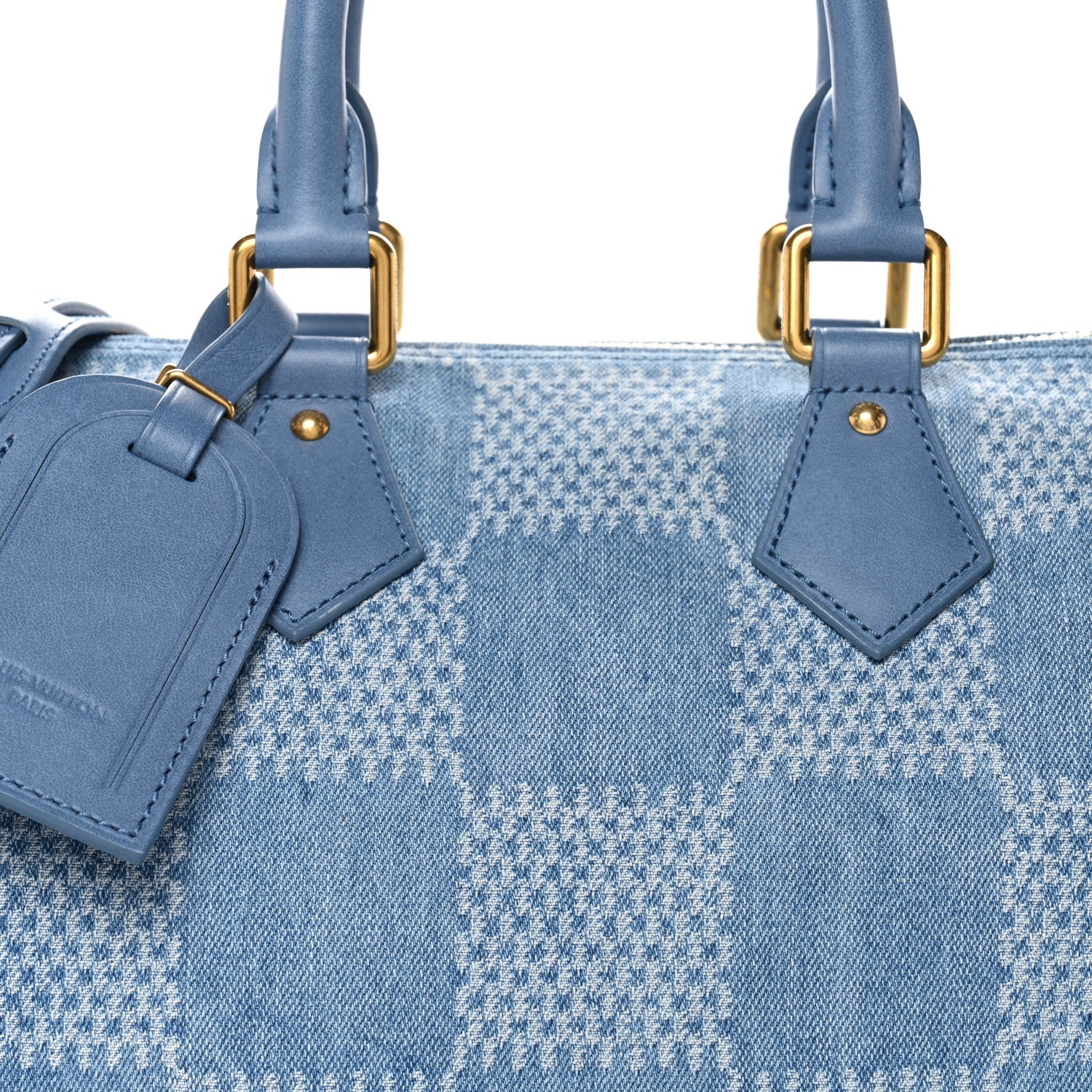 Louis Vuitton Damier Denim 3D Speedy Bandouliere 30 Denim Blue