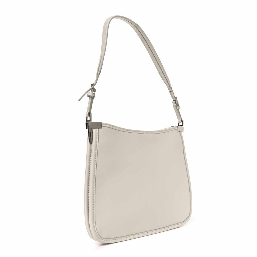 Gucci Calfskin Horsebit Slim Shoulder Bag White