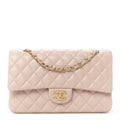 Chanel Lambskin Quilted Medium Double Flap Light Pink