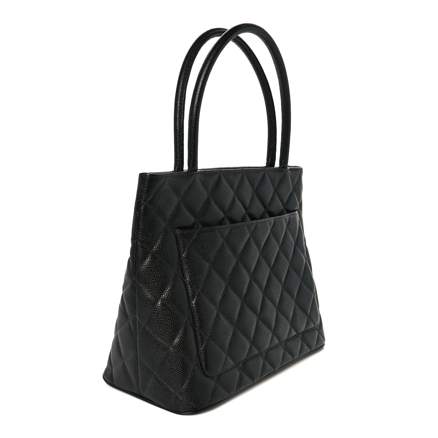 Chanel Caviar Quilted Medallion Tote Black