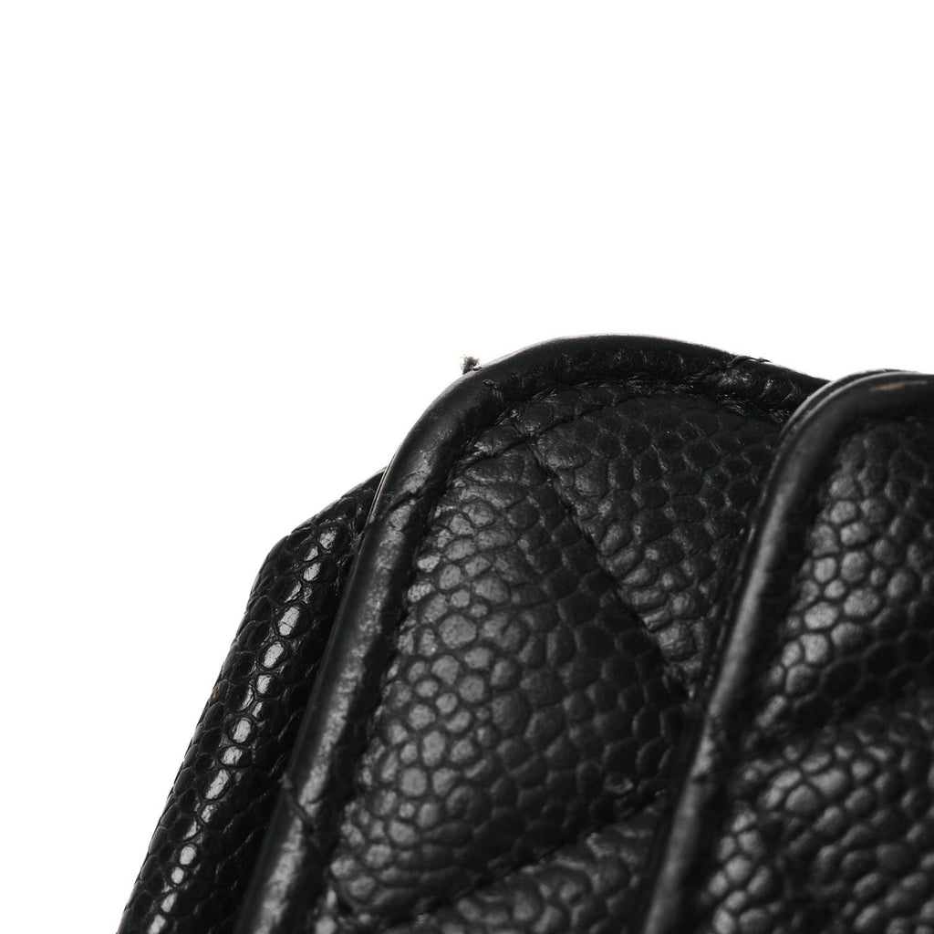 Chanel Caviar Quilted Wallet on Chain WOC Black