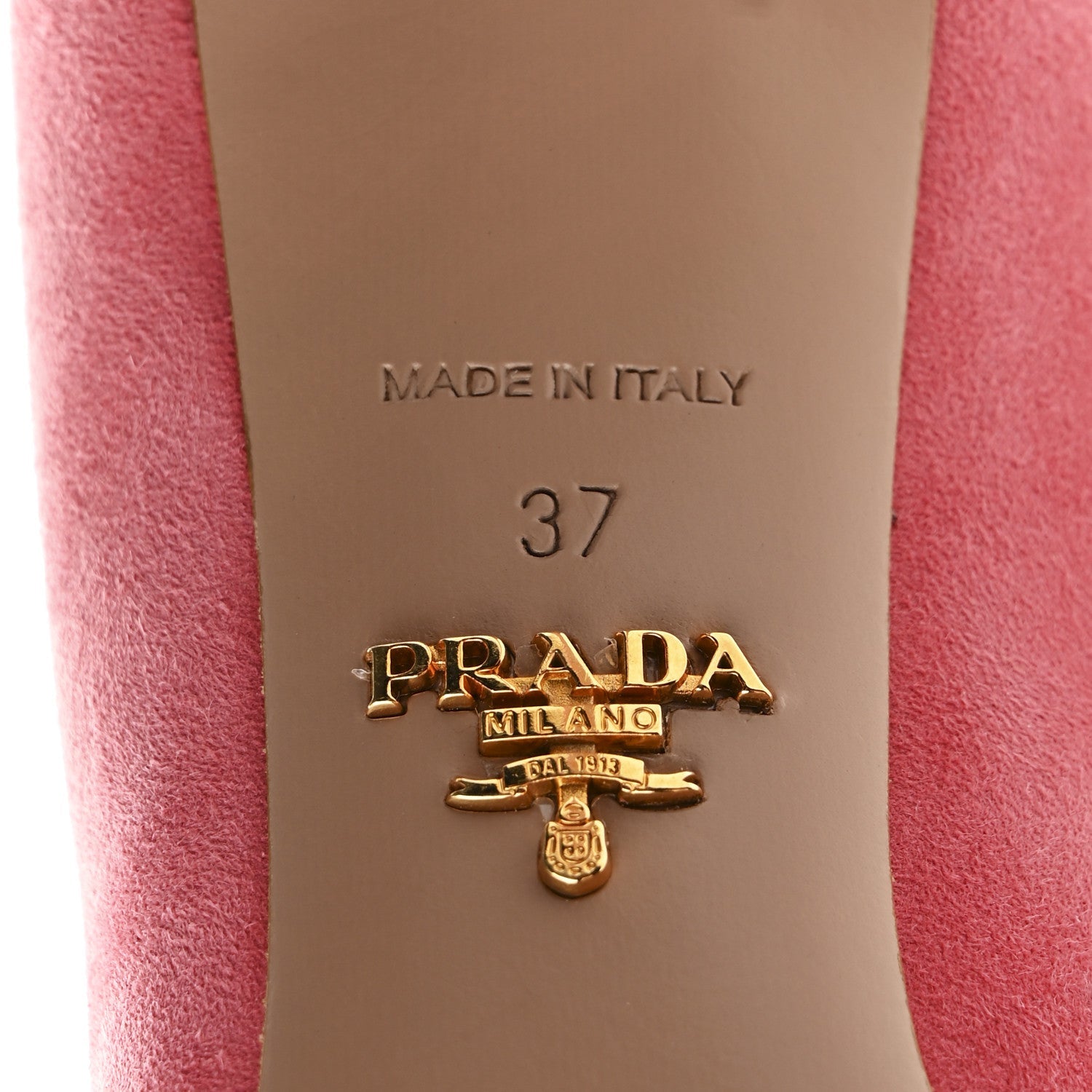Prada Camoscio Basic 90mm Pumps 37 Geranio