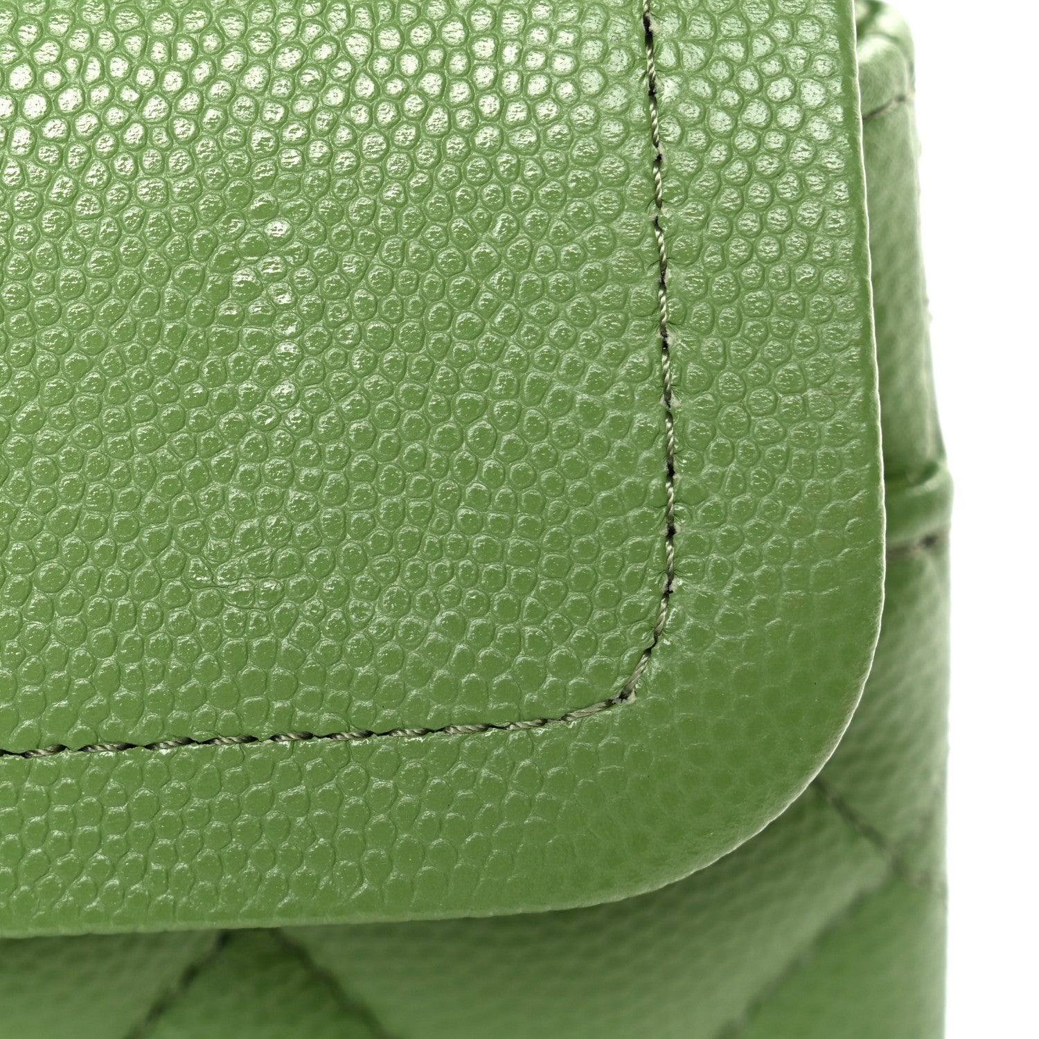 Chanel Caviar Quilted Small Double Flap Green