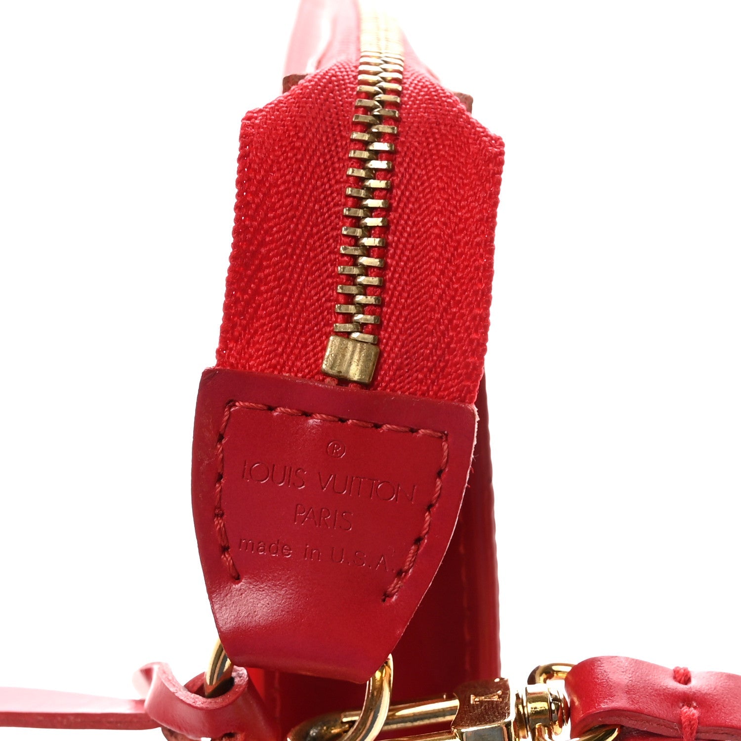 Louis Vuitton Epi Pochette Accessories 21 Castillan Red