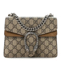 Gucci GG Supreme Monogram Mini Dionysus Shoulder Bag Taupe