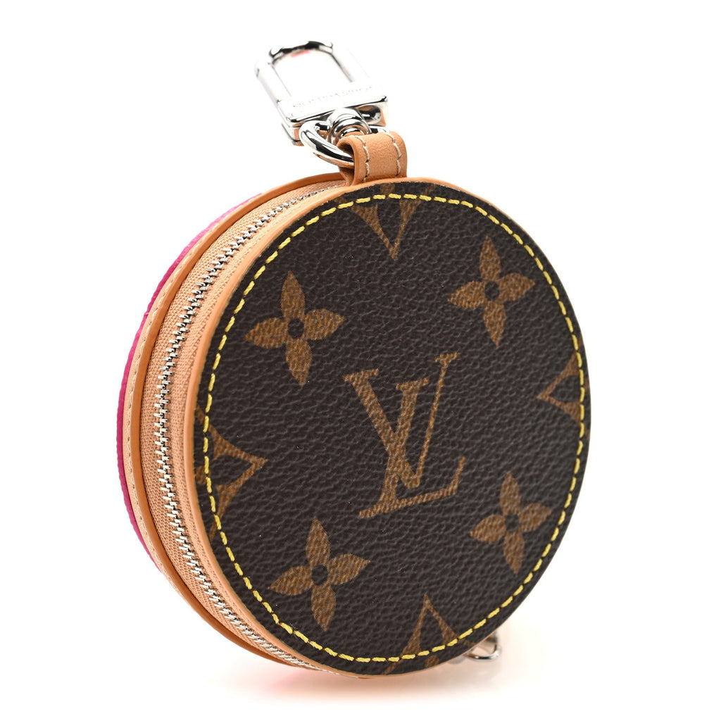 Louis Vuitton LV Donut Bag Charm Key Holder Pink