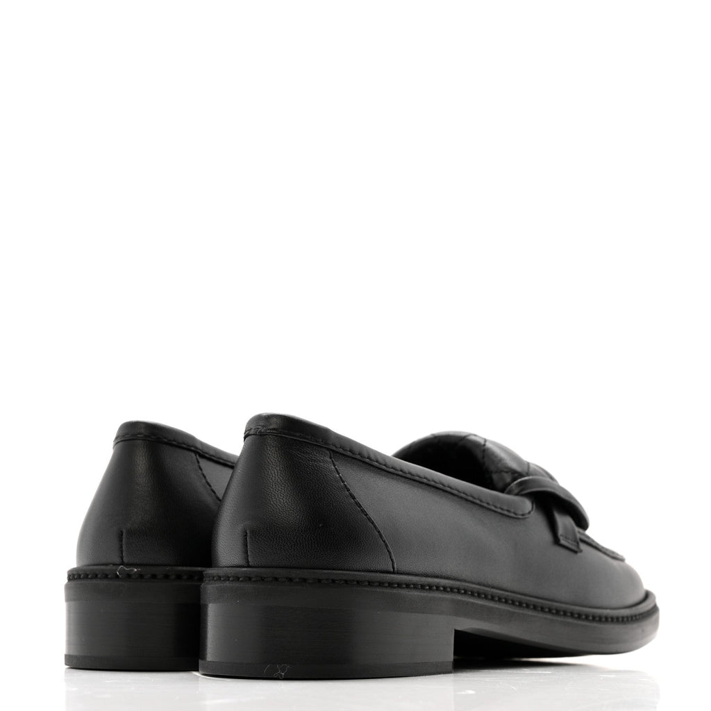 Lambskin Quilted CC Turnlock Loafers 38 Black