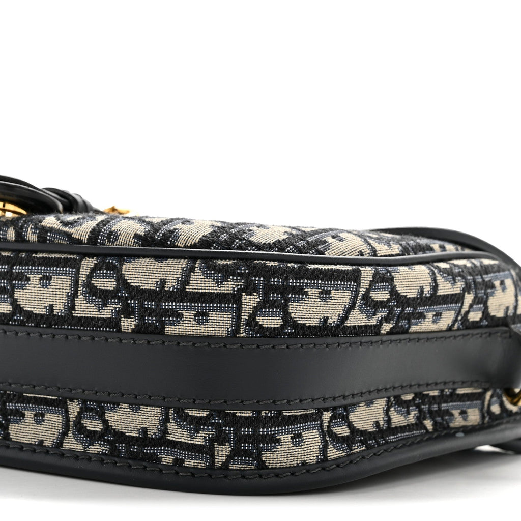 Christian Dior Oblique Medium Bobby Flap Blue