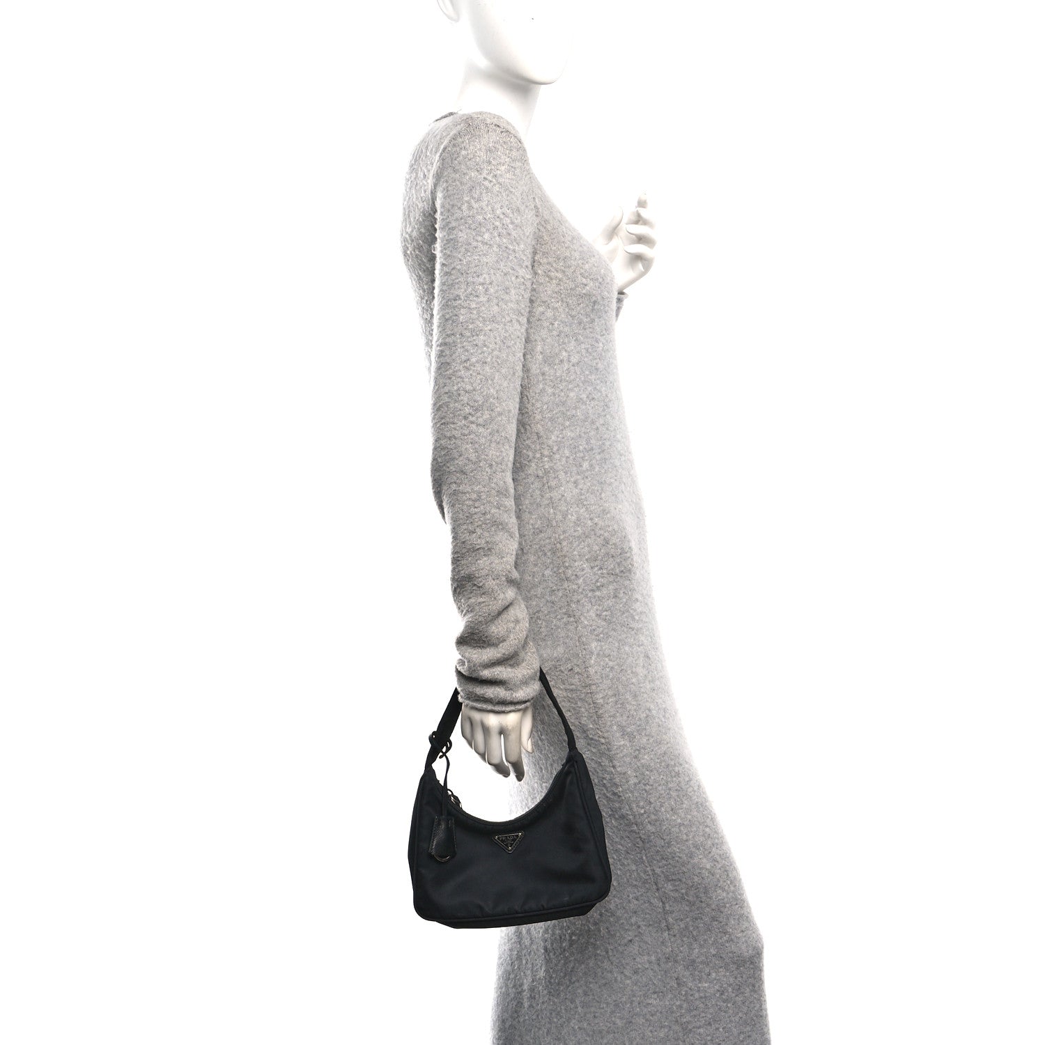 Prada Tessuto Nylon Mini Re-Edition 2000 Bag Black