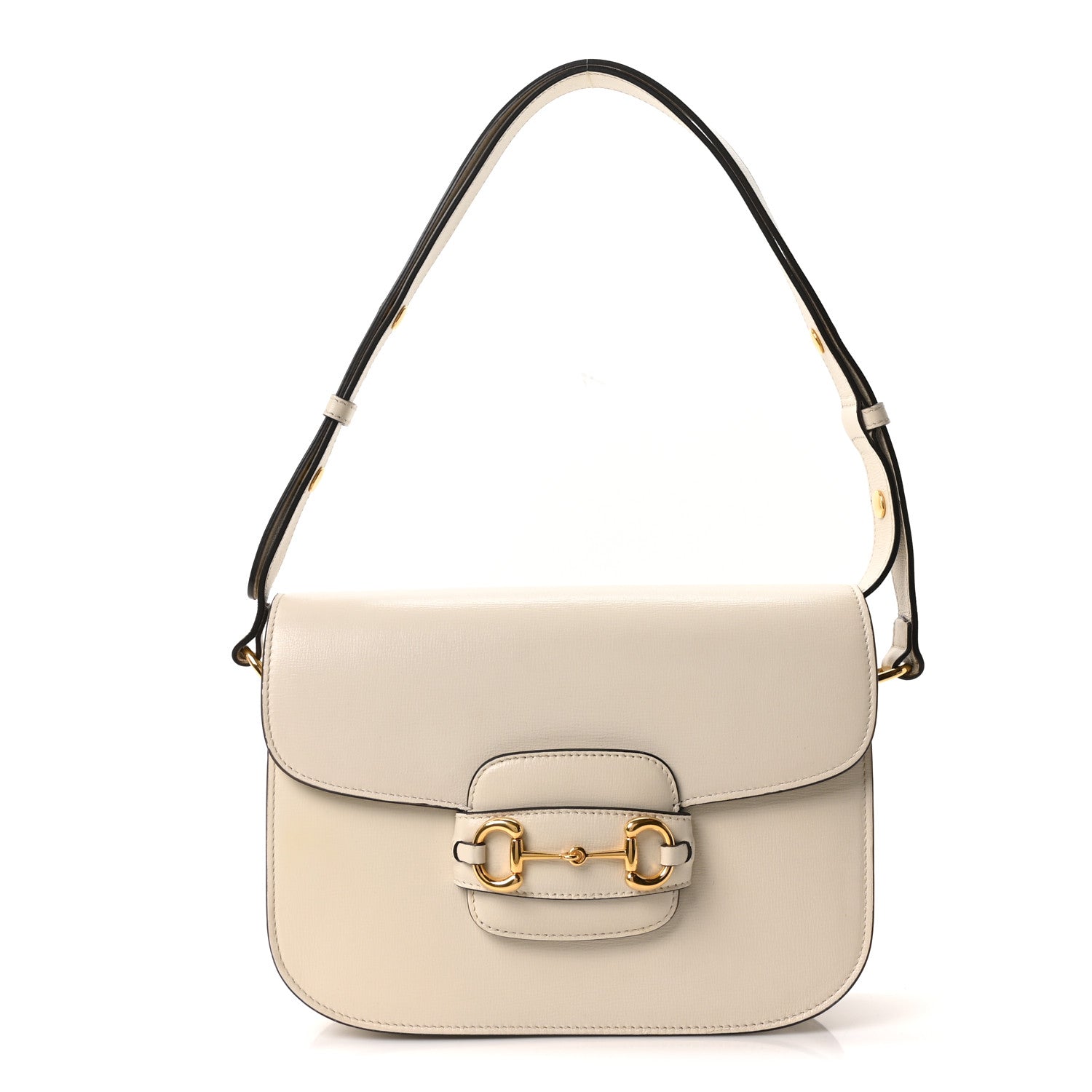 Gucci Azalea Calfskin Horsebit 1955 Shoulder Bag Mystic White