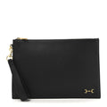 Gucci Calfskin Horsebit 1955 Wristlet Pouch Black