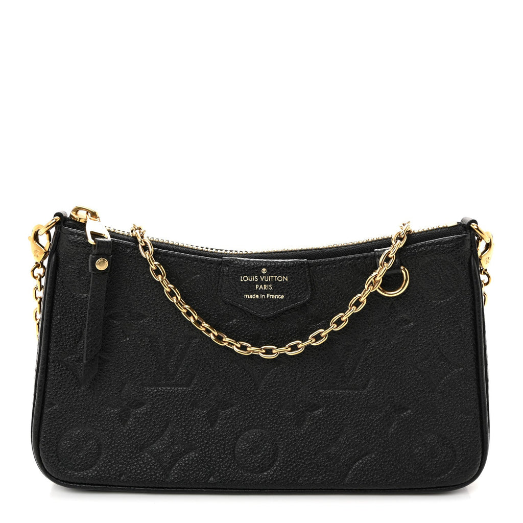 Louis Vuitton Empreinte Easy Pouch On Strap Black