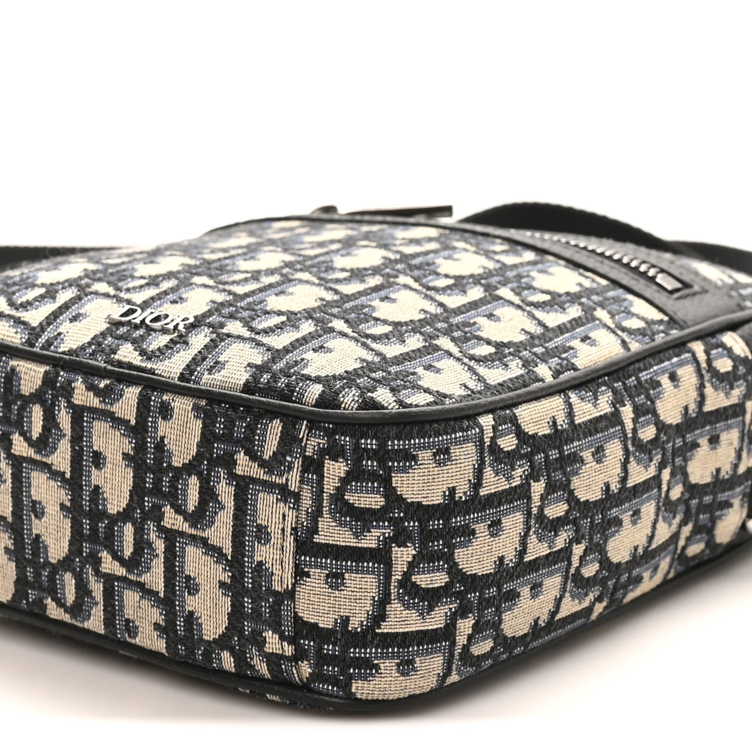 Christian Dior Oblique Messenger Pouch Beige Black
